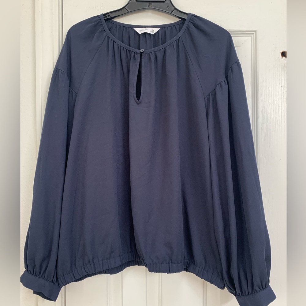 Nine West Navy Blouse XL